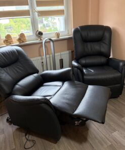 2 Relaxsessel Leder, 150KG Belastbar