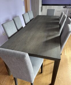 Esstisch Surf von Christine Kröncke + 10x Stühle Iris, Vollpolster