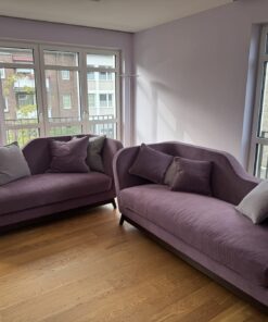 Designer Schlafsofa Jeremie Evo von Milano Bedding, 2x (inkl. je 5 zusätzliche, separate Kissen)