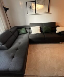 PHILL HILL Ecksofa BACKSTREET Stoffbezug Anthrazit ca. 275 x 230 cm Mit Schlaf/Bettfunktion und großzügigen Bettkasten