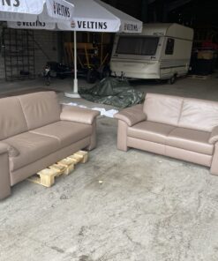 2x ewald Schilling Leder Couch