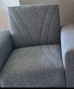 TV-Sessel grau mit Umklappfunktion und Stauraum - ACUN