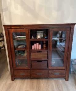 Sideboard Echtholz Akazie Dunkelbraun