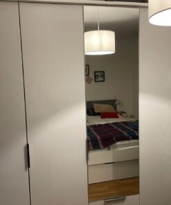 Kleiderschrank Weiß glänzend