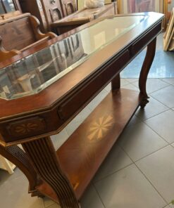 Sofatisch mit Glasplatte Modell Tremezzo