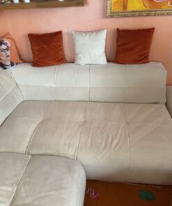 Sofa mit Hocker