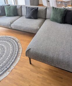 Graues Sofa mit Recamiere - top Zustand!
