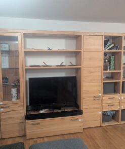 Wöstmann Wohnwand 4,2m x 2,2m x 0,4m hochwertiges Massivholz