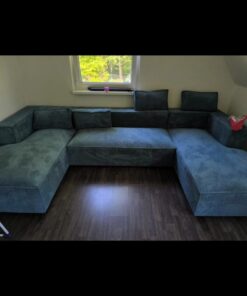 Wohnlandschaft cord petrol