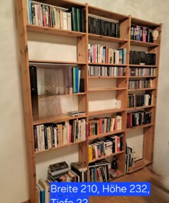 Bücherregal Massivholz, Böden variabel