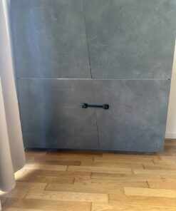Modern cabinet / sideboard – concrete look (grey)
