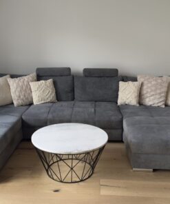 Wunderschöne Couch - U-Form - grau