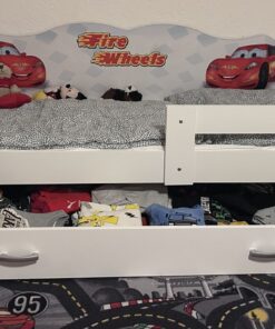 Kinderbett mit Matratze und Schublade NELI Jugendbett spielbett 160x80 stickern nr.4