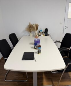 Palmberg-Konferenztisch mit Besucherstuhl