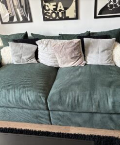 Big Sofa Cord Grün