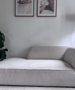Cord-Sofa beige von Micadoni