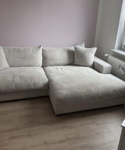 Helles Cordsofa