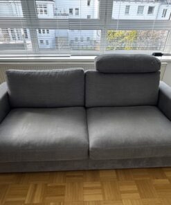 IP-Design Zweier-Couch grau