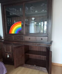Vitrine echtholz kolonialstile