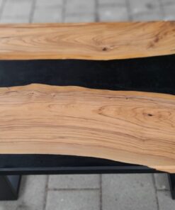 Epoxidharz Tisch Olivenholz