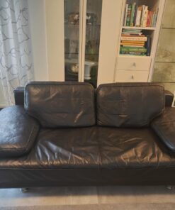 Rolf Benz 2 Sitzer Leder schwarz Modell 355