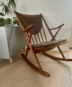 Bramin Designer Schaukelstuhl Teakholz Dänisches Design-Frank Reenskaug- Mid Century