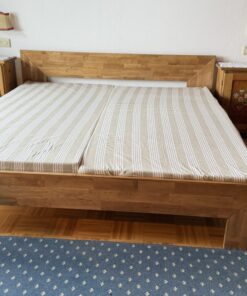 Massivholz-Doppelbett mit Lattoflex Lattenrost - Matratze optional