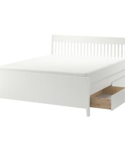 IKEA IDANÄS Bettgestell 180x200 cm mit 4 Schubladen – Weiß – NEU & OVP