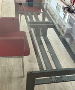 Design Glas Metal Tisch aus italien