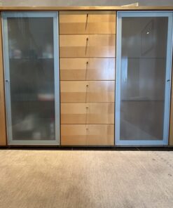 Kettnacker Highboard ,massiv Ahorn 250x125cm mit Beleuchtung
