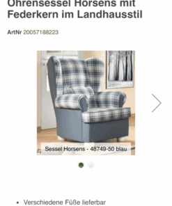 Ohrensessel / 2 Sitzer/ Hocker