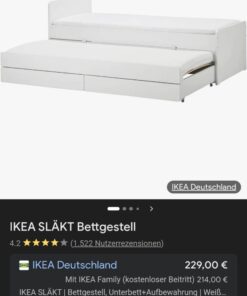Ikea Bett Ausziehbett Slakt