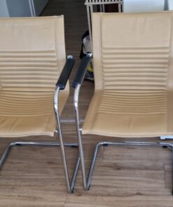 4er-Set Freischwinger – Art Collection (Walter Knoll) – Echtleder