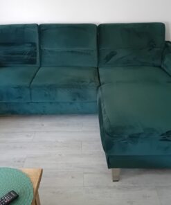 Hochwertiges grünes Samtsofa