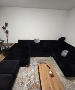 Wohnlandschaft U-Form mit Ottomane