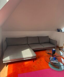 Vilmers Designer Ecksofa Lounge Sofa Grau Top Zustand