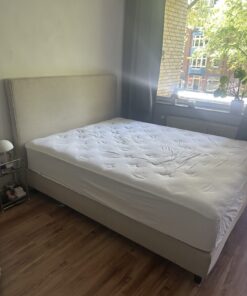 Boxspringbett Posterbett beige