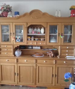 Antik Kiefer Schrankwand/Buffetschrank