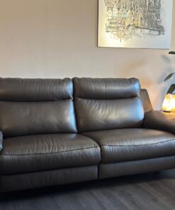 Leder Relaxsofa mit elektrischer Funktion