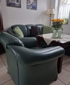 Sitzgarnitur Modell - Monaco Set 3/1/+Hocker in Nappa Premium