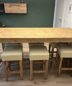 Tresen-Kombi (Tisch +6 Hocker)
