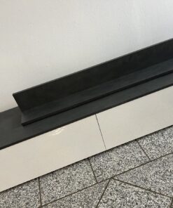 Wohnwand weiß Hochglanz/ Anthrazit (4 Teilig)