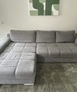Modernes Ecksofa mit Schlaffunktion und Stauraum