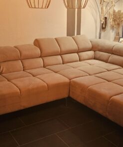 XXL Eckcouch mit verstellbaren Nackenstützen 320cm x 210cm