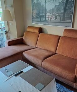 Ecksofa grober Cord