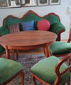 Sitzgruppe im Biedermeierstil, Sofa und 4 Stühle, 1 Tisch, alles in sehr gutem Zustand