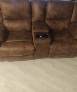 Microfiber double recliner wide neu