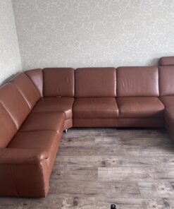 Ledersofa braun