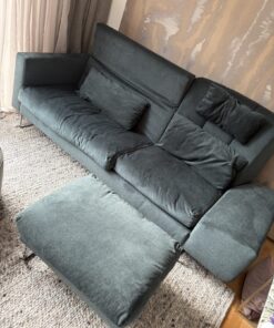 Elegant grünes Sofa von Brühl