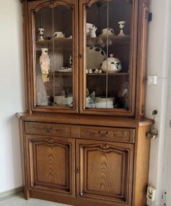 Vitrinenschrank Eiche rustikal